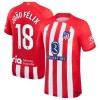 Camiseta de fútbol Atlético Madrid Joao Felix 18 Primera Equipación 23-24 - Hombre